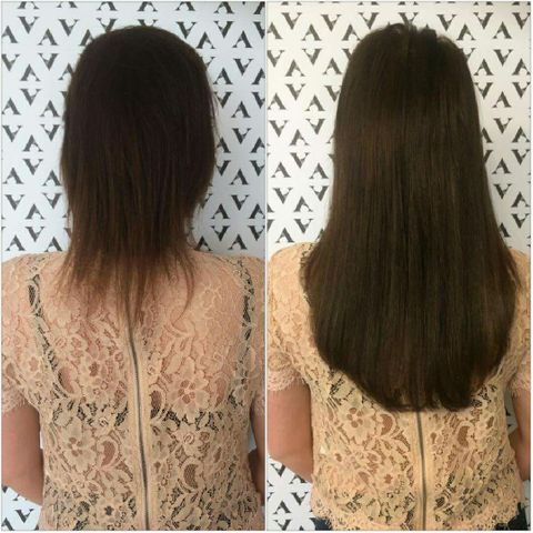 Przedłużanie włosów długoscią 40cm