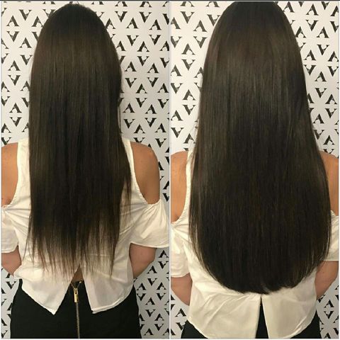 Przedłużanie włosów długoscią 55cm