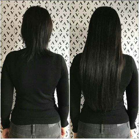 Przedłużanie włosów długoscią 50cm