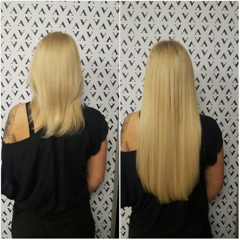 Przedłużanie włosów długoscią 50 cm