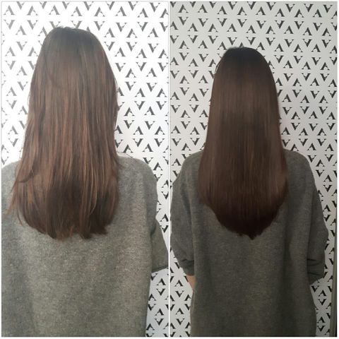 Przedłużanie włosów długoscią 40 cm